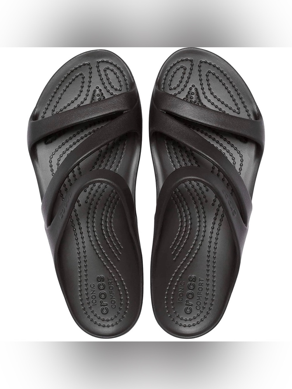 Crocs Women's Black Swiftwater Slide Sandals Size 8